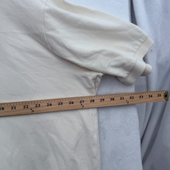 Polo Ralph Lauren Polo Shirt Mens 3XLT Tall Cream Knit Pony Preppy Casual - Picture 5 of 8